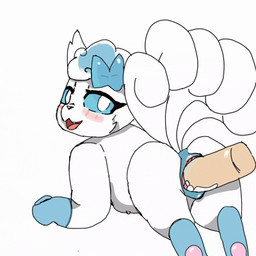 animal_genitalia animal_vulva bestiality blue_eyes blue_hair blush blush_lines bodily_fluids body_blush bow_ribbon canine_genitalia canine_vulva claws cum cum_from_vagina cum_in_vagina cum_inside disembodied_penis duo erection female female_penetrated feral feral_penetrated fluffy genital_fluids genitals hair happy human_on_feral human_penetrating human_penetrating_feral humanoid_genitalia humanoid_penis interspecies leaking_cum looking_back male male/female male_penetrating male_penetrating_female orifice_tugging paws penetration penile penile_penetration penis penis_in_vagina pokephilia sex simple_background solo_focus spread_legs spreading tail teeth tongue vaginal vaginal_fluids vaginal_penetration vaginal_tugging vulva vulva_blush white_background luftydays nintendo pokemon alolan_form alolan_vulpix canid canine generation_7_pokemon human mammal pokemon_(species) regional_form_(pokemon) 1:1 2d_animation animated frame_by_frame low_res