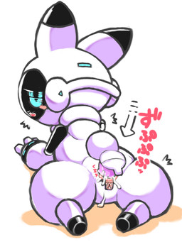 arm_support black_body blue_sclera blush blush_stickers bodily_fluids clitoris dildo dildo_in_vagina dildo_insertion female genital_fluids genitals half-closed_eyes heart_in_mouth lying machine multicolored_body narrowed_eyes nubbed_dildo on_front onomatopoeia penetration rear_view scut_tail sex sex_toy sex_toy_in_vagina sex_toy_insertion short_tail simple_background solo sound_effects stubby_legs tail text toying_partner two_tone_body urethra vaginal vaginal_fluids vaginal_penetration vulva watery_eyes white_background white_body diru robot robot_anthro 2020 3:4 digital_drawing_(artwork) digital_media_(artwork) hi_res japanese_text shaded soft_shading