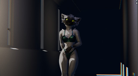 anthro biped bra breasts claws clothed clothed_anthro clothed_female clothing female fingers fur inside panties solo standing underwear discreet_user domestic_cat felid feline felis mammal 2026 digital_drawing_(artwork) digital_media_(artwork)