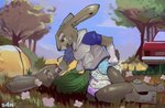abdl action_pose ageplay anthro aroused aroused_by_another aroused_face aroused_male aroused_smile bottomless camping car clean_diaper clothed clothing cloud diaper diaper_fetish diaper_sex dominant dominant_anthro dominant_male duo feet field fingers flower forced fur grass half-closed_eyes hoodie hoodie_only humping infantilism looking_at_another looking_pleasured lying male male/male manly mountain narrowed_eyes on_back on_grass on_top outside outside_sex plant pose roleplay seductive selfcest sex shrub sky square_crossover submissive submissive_male sweater tail text toes tongue tongue_out topwear topwear_only tree vehicle wearing_diaper s4n fan_character animal_humanoid hare humanoid lagomorph lagomorph_humanoid leporid mammal mammal_humanoid rabbit absurd_res digital_media_(artwork) english_text hi_res