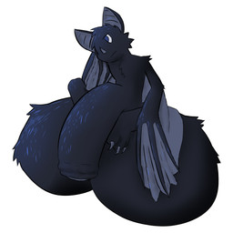 anthro balls bat_ears bat_wings big_balls big_penis black_body black_fur black_penis blue_eyes blue_highlights bored butterfly_sitting claws flaccid fluffy_balls folded_wings foreskin fur genitals grey_claws grey_wings head_on_hand highlights_(coloring) huge_balls huge_penis humanoid_genitalia humanoid_penis hyper hyper_balls hyper_genitalia hyper_penis male membrane_(anatomy) membranous_wings partially_retracted_foreskin penis simple_background sitting sitting_on_balls sitting_on_own_balls solo white_background wings thebatsaregay bat mammal 1:1 hi_res shaded