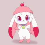 anthro cherry female female_anthro food fruit fur jewelry necklace pink_body pink_fur plant semi-anthro solo white_body white_fur improbable_(artist) jewelpet sanrio sega sega_fave sweetspet macaronia lagomorph leporid mammal rabbit 1:1 hi_res