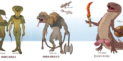 2_penises 4_arms abs animal_genitalia animal_penis anthro athletic athletic_male axe balls bandage big_penis chain clothing crossed_arms erection feral flaccid foreskin forked_tongue genitals group hemipenes holding_melee_weapon holding_object holding_sword holding_weapon humanoid_genitalia humanoid_penis male male_anthro melee_weapon multi_arm multi_genitalia multi_limb multi_penis pecs penis shield shirt snake_hood sword text tongue tongue_out topwear torn_clothing torn_shirt torn_topwear unretracted_foreskin weapon banana_da_boi dark_souls demon's_souls elden_ring fromsoftware crystal_lizard legged_snake lizard manserpent reptile scalie serpent_mage snake 2026 absurd_res digital_media_(artwork) english_text hi_res