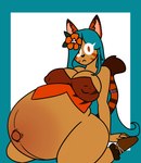 animal_ears animal_skin anthro big_butt breasts butt clothing dress female food huge_butt hyper hyper_pregnancy ill_fitting_clothing navel nipple_outline outie_navel pregnant pregnant_anthro pregnant_female solo tail bundle-of-kinks cookie_run tiger_lily_cookie animal_humanoid cookie_(cookie_run) felid felid_humanoid food_creature humanoid mammal mammal_humanoid pantherine pantherine_humanoid tiger tiger_humanoid hi_res