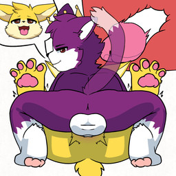 ahegao anal anal_penetration anthro anthro_on_anthro anthro_penetrated anthro_penetrating anthro_penetrating_anthro bodily_fluids cum cum_in_ass cum_inside cutaway duo feet from_front_position genital_fluids internal looking_back looking_pleasured male male/male male_penetrated male_penetrating male_penetrating_male mating_press pawpads penetration penile penile_penetration penis_in_ass sex spread_toes toes greywolfie canid canine domestic_cat felid feline felis fox mammal 1:1 2024 2d_animation animated hi_res