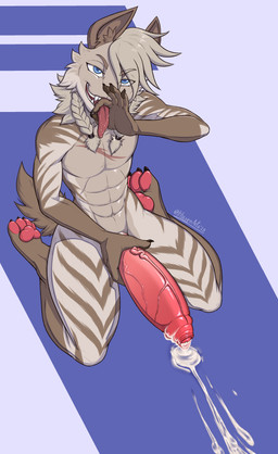 4_toes 5_fingers abs abstract_background anthro athletic athletic_male big_penis biped blue_eyes bodily_fluids braided_pigtails brown_body brown_claws brown_ears brown_tail chest_scar claws cum cum_drip cum_on_ground cum_pool cum_pooling cum_splatter cum_trail cumshot cunnilingus_gesture dripping ejaculation erection feet fingers foreskin fur genital_fluids genitals gesture glans grey_hair hair hand_gesture humanoid_genitalia humanoid_penis inner_ear_fluff long_tongue male multicolored_body multicolored_penis navel nude nude_anthro nude_male pawpads paws penis saliva saliva_on_tongue scar sharp_teeth simple_background slim small_waist solo stripes suggestive suggestive_gesture tail teeth text toes tongue tongue_out tuft two_tone_body two_tone_penis unretracted_foreskin vein veiny_penis khayen erraz_(group17) erraz_sandwalker hyena mammal striped_hyena 2025 absurd_res artist_name colored digital_drawing_(artwork) digital_media_(artwork) english_text hi_res signature