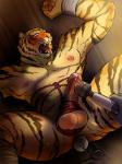 abs anal anal_insertion anal_masturbation anal_penetration anthro armpits balls bdsm biceps blush body_markings bondage bound brown_fur buttplug cock_ring cum cum_string drooling electrostimulation erection fangs feline fur grey_fur humanoid_penis insertion leaking lying male mammal maririn markings masturbation muscles nipples nude on_back open_mouth orange_fur pecs penetration penis pink_nose pose precum presenting rope rope_bondage saliva sex_toy sitting spread_legs spreading stripes sweat tan_fur teeth tiger tongue tongue_out vein vibrator
Rating: Explicit
Score: 8
User: unforget
Date: February 20, 2014