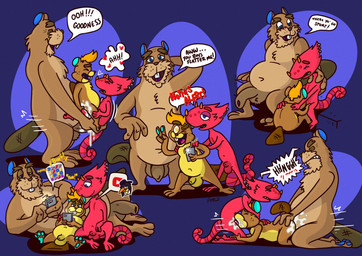 age_difference anal anal_penetration anthro anthro_on_anthro anthro_penetrated anthro_penetrating anthro_penetrating_anthro balls belly dialogue father_penetrating_son fellatio flaccid freckles genitals group group_sex larger_male male male/male male_penetrated male_penetrating male_penetrating_male mature_male navel older_male oral overweight overweight_male penetration penile penile_penetration penis penis_in_ass piercing sex simple_background size_difference smaller_male smaller_penetrated speech_bubble spitroast text threesome trio younger_male younger_penetrated kaisertaylorproducts animal_crossing nintendo c.j._(animal_crossing) chip_(animal_crossing) flick_(animal_crossing) beaver chameleon lizard mammal reptile rodent scalie english_text father_(lore) father_and_child_(lore) father_and_son_(lore) incest_(lore) parent_(lore) parent_and_child_(lore) parent_and_son_(lore) son_(lore)