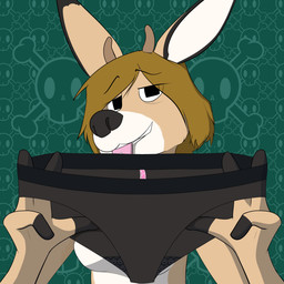 anthro brand_parody clothing female piercing punk_brand ring solo tear_trough tongue tongue_piercing underwear powerfulcrumpets panties_trend addison deer mammal 1:1 hi_res tagme
