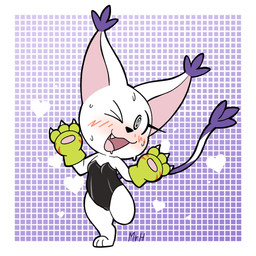 anthro aroused aroused_face blush bodily_fluids breasts bunny_costume camel_toe claws clothing costume eyelashes female fur gloves handwear leotard looking_at_viewer open_mouth small_breasts smile solo sweat tail thick_thighs white_body white_fur wide_hips mr_harinezumi bandai_namco digimon bianc_(el_senor_erizo) digimon_(species) felid gatomon mammal 1:1 hi_res