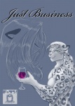 2009 alcohol anthro beverage comic cover cover_art cover_page dossun duo felid female holding_glass holding_object leopard_spots male male/female mammal mephitid pantherine skunk snow_leopard spots title unprofessional_behavior wine zig_zag