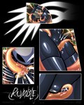 2024 4:5 angry arthropod athletic athletic_female coiling comic depth_of_field detailed_background digital_media_(artwork) english_text exclamation_point featureless_chest female flat_chested genitals hi_res hollow_knight hornet_(hollow_knight) humanoid humanoid_genitalia humanoid_pussy jellli molestation motion_lines onomatopoeia orange_tentacles plant plump_labia pubic_mound pussy rock rubbing segmented_body slime solo sound_effects team_cherry tentacle_grab tentacles tentacles_around_body tentacles_around_legs tentacles_on_female text the_infection_(hollow_knight) wide_hips