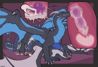 accessory bodily_fluids claws close-up cum cum_inside duo ejaculation erection female feral feral_on_feral fur furgonomics genital_fluids genitals hair horn internal knot knotted_penis knotting male male/female messy penetration penile penis sex simple_background splatter tail tail_accessory tailband tongue uterus vulva wings glimchip mythology dragon lizard mythological_creature mythological_scalie reptile scalie absurd_res hi_res sketch
