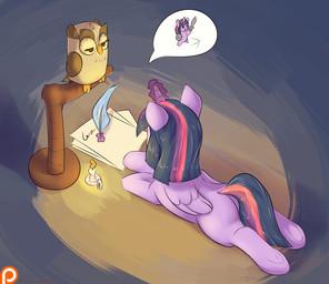 candle duo feathered_wings feathers female feral fur hair hooves horn loose_feather magic male melee_weapon multicolored_hair paper purple_body purple_fur purple_hair quill shield speech_bubble sword two_tone_hair underhoof weapon wings writing_text alasou friendship_is_magic hasbro my_little_pony mythology owlowiscious_(mlp) twilight_sparkle_(mlp) avian bird equid equine mammal mythological_creature mythological_equine owl winged_unicorn 2015 hi_res