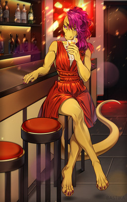 anthro biped breasts claws clothed clothed_anthro clothed_female clothing feet female fingers front_view hair inside sitting solo tail toes bastika lizard reptile scalie 2026 absurd_res digital_drawing_(artwork) digital_media_(artwork) hi_res