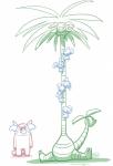 ambiguous_gender blush feral group long_neck plant simple_background text white_background madcookiefighter nintendo pokemon alolan_exeggutor alolan_form bewear elemental_creature flora_fauna generation_7_pokemon komala mammal marsupial pokemon_(species) regional_form_(pokemon) 2016 absurd_res english_text hi_res restricted_palette