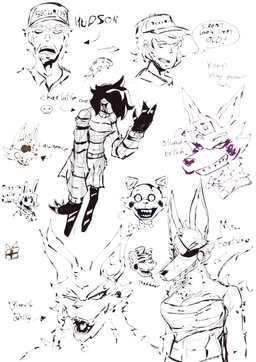 alternate_color alternate_costume alternate_form alternate_universe angry anthro bandage_bra bow_tie box clothing collared_shirt container crossgender dress_shirt female food gesture gift gift_box group happy hat headgear headwear human_teeth humanoid_teeth machine male nickname open_mouth pizza sharp_teeth shirt smile stare teeth text topwear waving jazzydeetective five_nights_at_freddy's five_nights_at_freddy's_2 five_nights_at_freddy's_world scottgames callie_calico lolbit_(fnaf) marionette_(fnaf) redbear_(fnaf) white_rabbit_(fnaf) animatronic arctic_fox bear calico_cat canid canine domestic_cat felid feline felis fox human lagomorph leporid mammal rabbit red_fox robot true_fox werecat werecreature werefelid werefeline absurd_res english_text hi_res monochrome sketch