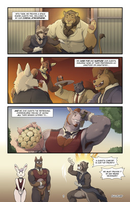 4_panel_comic anthro armpit_hair balls body_hair bottomless bottomless_anthro bottomless_male bouquet bow_tie brown_body clothed clothing dialogue flaccid flower fur genitals group hair humanoid_genitalia humanoid_penis male muscular muscular_anthro muscular_male partially_clothed penis plant raised_arm rose_(flower) shirt smile suit text topwear vest white_body white_fur thepurp aldrich_haynes_(thepurp) blake_harper_(thepurp) finn_(thepurp) hudson_(thepurp) luca_(thepurp) roman_(thepurp) bear canid canine canis cervine deer dobermann domestic_dog equid equine felid horse lagomorph leporid lion mammal pantherine pinscher procyonid rabbit raccoon sika_deer wolf absurd_res comic digital_media_(artwork) english_text hi_res