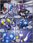 alien alien_humanoid asari bioware comic electronic_arts english_text female hindpaw humanoid liara_t'soni mass_effect not_furry paws quarian shia tali'zorah text tickling