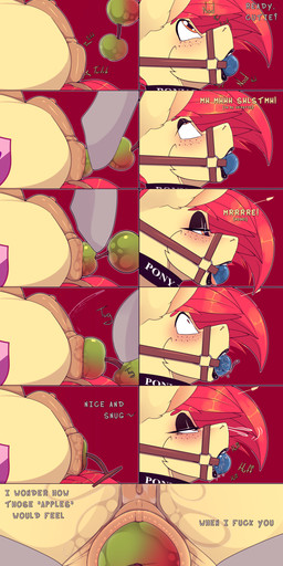 aged_up anal anal_beads anal_beads_in_ass anal_penetration anal_tugging anus ball_gag bdsm bed bedroom_eyes blush bodily_fluids bondage bondage_gear bondage_gloves bound clothing collar cutie_mark dialogue duo ejaculation equine_anus eyelashes eyeshadow female feral freckled_face freckles furniture gag gagged genital_fluids genitals glistening_eyelids hair handwear lipstick long_eyelashes looking_at_viewer lying makeup narrowed_eyes nipples nude o-ring object_in_ass older_apple_bloom_(mlp) open_mouth orifice_tugging penetration presenting presenting_anus presenting_vulva profanity puffy_anus restraints seductive sex_toy sex_toy_in_ass sex_toy_insertion simple_background smile solo spread_legs spreader_bar spreading submissive submissive_female submissive_feral tail teats text thick_thighs tuft vaginal_fluids vaginal_squirting vulva weekend chapaevv friendship_is_magic hasbro my_little_pony apple_bloom_(mlp) lockwood_(mlp) earth_pony equid equine horse mammal pony absurd_res comic digital_media_(artwork) english_text hi_res