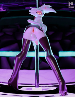 anthro anus balls boots butt clothing footwear genitals hair hand_on_butt high_heeled_boots high_heels humanoid_genitalia humanoid_penis latex latex_boots latex_clothing latex_footwear latex_thigh_boots legwear male outside penis plump_perineum pole presenting presenting_hindquarters shoes showing_teeth solo stripper_pole teeth thigh_boots thigh_highs yellow_eyes leponsart fishfunk_(modeler) hazbin_hotel hellaverse angel_dust arachnid arthropod demon hybrid spider 2025 3d_(artwork) digital_media_(artwork) hi_res signature