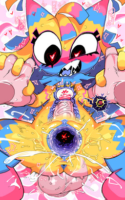 anthro anthro_focus anthro_penetrated anus balls big_balls big_penis blue_anus blue_body blue_clitoris blue_fur bodily_fluids cervical_penetration cervix clitoris cum cum_from_vagina cum_in_uterus cum_in_vagina cum_inside disembodied_hand disembodied_penis duo erection eyelashes female female_anthro female_focus female_on_human female_penetrated first_person_view from_front_position fur genital_fluids genital_raphe genitals glans glistening glistening_balls glistening_genitalia glistening_penis hand_holding heart_pupils human_on_anthro human_penetrating human_penetrating_anthro human_penetrating_female human_pov humanoid_genitalia humanoid_penis humanoid_vulva impregnation interspecies interspecies_impregnation looking_down male male/female male_human male_on_anthro male_penetrating male_penetrating_anthro male_penetrating_female male_pov multicolored_body multicolored_ears multicolored_fur ovum penetrating_pov penetration penile penile_penetration penis penis_in_vagina pinata pink_body pink_fur pupils raphe_(anatomy) red_glans red_pupils scrotal_raphe sex sharp_teeth solo_focus sperm_cell spread_legs spreading stretched_vagina tan_balls tan_body tan_penis tan_skin teeth translucent translucent_balls uterus vaginal vaginal_penetration vein veiny_penis vulva white_sclera x-ray_view yellow_body yellow_fur goatboydraws blushcrunch_studio dandy's_world roblox yatta_(dandy's_world) animate_inanimate human living_pinata mammal toon_(dandy's_world) 2025 absurd_res digital_media_(artwork) hi_res
