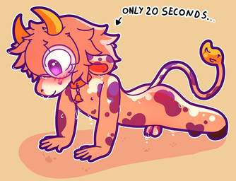 anthro balls bodily_fluids exercise genitals male penis planking shota small_penis solo sweat sweatdrop workout young young_anthro littlecowgomoo littlemoo_(character) bovid bovine cattle mammal absurd_res hi_res