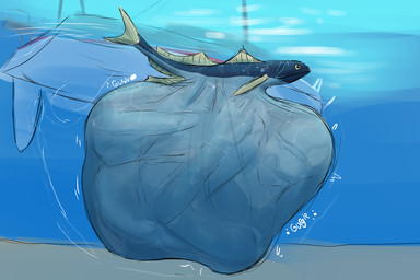 ambiguous_gender belly big_belly blue_background boat duo feral fish_tail huge_belly human_prey rumbling_stomach simple_background size_difference smaller_pred text underwater vehicle vore water watercraft white_belly yellow_eyes yellow_fin akaikosh black_swallower human mammal 2023 3:2 english_text hi_res