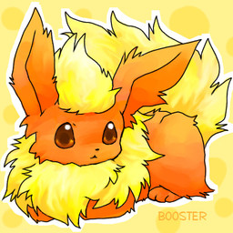 3_toes all_fours ambiguous_feral ambiguous_gender black_nose black_outline blonde_hair blush dotted_background ear_tuft ears_up empty_eyes feet feral front_view fur fur_hair fur_tuft glistening glistening_eyes hair looking_at_viewer lying mouth_closed multicolored_body multicolored_fur multicolored_outline neck_tuft neutral_expression no_eyebrows no_eyelashes nude nude_ambiguous on_front orange_body orange_ears orange_eyes orange_face orange_feet orange_fur orange_head orange_legs orange_paws orange_text outline pattern_background paws pose short_fur short_hair simple_background sitting solo tail text toes tuft yellow_background yellow_body yellow_fur yellow_tail unknown_artist nintendo pokemon eeveelution flareon generation_1_pokemon pokemon_(species) 1:1 colored digital_drawing_(artwork) digital_media_(artwork) english_text full-length_portrait low_res portrait shaded source_request