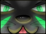 ambiguous_gender anthro green_eyes green_markings markings pupils slit_pupils solo stripes izzy223 vix canid canine fennec_fox fox mammal true_fox 4:3