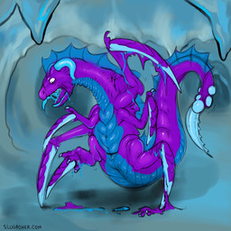 blood blue_horn bodily_fluids body_horror claws exoskeleton female feral frill_(anatomy) goo-connected_lips horn membrane_(anatomy) membranous_frill membranous_wings nude open_mouth quadruped scales scared shedding shedding_skin solo species_transformation tail transformation wings oddbird european_mythology mythology warhammer_(franchise) warhammer_40000 dracarna alien dragon monster mythological_creature mythological_scalie scalie tyranid western_dragon 1:1 2019 hi_res