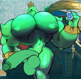 anthro big_muscles big_penis genitals huge_muscles huge_penis hyper hyper_genitalia hyper_muscles hyper_penis male muscular penis solo yaboivanillo epic_games fortnite poseidon_(fortnite)