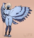 anthro avian_feet blue_body blue_feathers bob_cut bouncing_breasts breasts breath breathing eyewear eyewear_only feathered_wings feathers female flirting flirting_look flirting_with_viewer genitals glasses glasses_only looking_at_viewer looking_pleasured nipples non-mammal_breasts non-mammal_nipples nude solo wearing_glasses wide_hips wings upov anonymous_character avian bird corvid jay_(bird) oscine passerine 2021 2d_animation animated frame_by_frame loop short_playtime