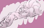 all_fours anthro breasts cunnilingus duo eyes_closed female female/female hair multi_tail nipples oral sex simple_background smile tail vaginal songgoishtar cheese_quesadilla swedish_kitsune canid canine felid fox mammal 2018 digital_media_(artwork)