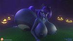 16:9 3d_(artwork) 3d_animation animated anthro anthrofied areola arthropod bangs big_breasts big_butt blue_areola blue_body blue_eyes blue_fur blue_nipples blue_tail bouncing_butt breasts bubble_butt butt butt_jiggle colored curvy_figure cutie_mark digital_media_(artwork) eqamrd equid equine female female_anthro food friendship_is_magic fruit fur grass hair halloween hasbro holidays horn horse huge_breasts huge_butt hyper hyper_breasts hyper_butt inviting jack-o'-lantern jiggling long_hair long_tail looking_at_viewer loop lying mammal mouth_closed my_little_pony nature nature_background night nipples nodding nude nude_female on_front on_grass on_ground outside plant pony princess_luna_(mlp) pumpkin seductive short_playtime smile solo tail venus_figure voluptuous voluptuous_female wide_hipped_female widescreen