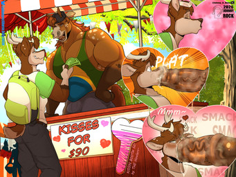 animal_genitalia animal_penis anthro antlers big_penis bodily_fluids bulge cock_drunk cum duo equine_genitalia equine_penis fur genital_fluids genitals horn huge_penis jock kissing looking_pleasured male male/male markings money muscular muscular_male paying penis penis_kissing precum spots spotted_body spotted_fur surprised text vein veiny_penis shawd johnny_rock yaneks deer equid equine mammal english_text hi_res