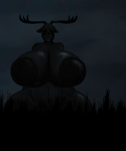 anthro antlers areola big_areola big_breasts breasts corn cornfield creepy creepy_face creepy_smile female fog foggy_background food glistening glistening_body hallucination horn horror_(theme) huge_areola huge_breasts hyper hyper_areola hyper_breasts inverted_nipples looking_at_viewer night nightmare_fuel nipples nude nude_anthro nude_female plant scary smile smiling_at_viewer solo uneven_eyes wide_hips m4n the_deer_(m4n) deer mammal monster 5:6 absurd_res black_and_blue hi_res monochrome