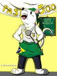 anthro apron brazilian challenge clothing food male pastry solo kuma_richards my_hero_academia principal_nezu mammal mouse murid murine rodent 3:4 absurd_res hi_res