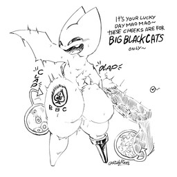 anthro balls big_balls big_butt big_penis blacked_(kink) blush butt butt_tattoo clapping dialogue duo female fertility_analysis genitals huge_balls huge_penis interspecies male male/female multiple_ova ovulating ovum pegleg penis queen_of_pawprint queen_of_spades_symbol raceplay raceplay_tattoo sperm_cell tattoo text virile ruddyrzaq cartoon_network mao_mao:_heroes_of_pure_heart adorabat sheriff_mao_mao_mao bat domestic_cat felid feline felis mammal 1:1 2026 absurd_res digital_drawing_(artwork) digital_media_(artwork) english_text hi_res signature sketch young_(lore)