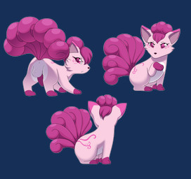 animal_genitalia animal_penis anus canine_genitalia canine_penis feral genitals male penis pink_eyes presenting solo iabelle nintendo pokemon almara_(los) fairy generation_1_pokemon pokemon_(species) vulpix absurd_res alpha_channel hi_res