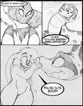 anthro boop dialogue duo feral fur hair limbless long_ears male male/male open_mouth scales simple_background size_difference speech_bubble tail teeth text thick_thighs tacokurt jasper_(tacokurt) sol_(tacokurt) anaconda boa_(snake) boinae lagomorph leporid mammal reptile scalie snake 2013 comic digital_media_(artwork) english_text monochrome