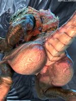 animal_genitalia anthro armor big_butt biped bodily_fluids butt cloaca fangs female genitals solo teeth twerking reptilligator sound_warning id_software microsoft quake quake_champions sorlag lizard reptile scalie 3:4 3d_(artwork) 3d_animation animated digital_media_(artwork) hi_res short_playtime sound webm