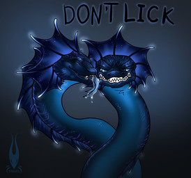 2_heads angry annoyed belly blue_belly blue_body blue_eyes blue_membrane blue_scales blue_tongue bodily_fluids don't_touch dripping face_lick feral glowing happy hydra_problems licking male membrane_(anatomy) multi_head saliva saliva_drip saliva_on_tongue scales self_lick smile solo teeth tongue firael european_mythology greek_mythology mythology rafti_and_ordeos dragon hydra mythological_creature mythological_scalie scalie absurd_res headshot_portrait hi_res portrait