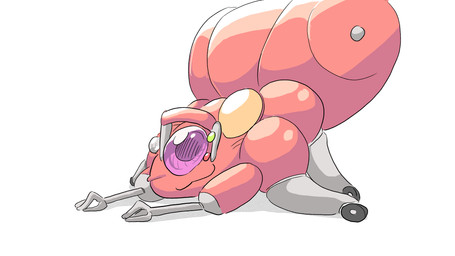 6_arms ambiguous_gender arthropod_abdomen ass_up camera_lens handle light lying machine metal metallic_body multi_arm multi_limb ocular_prosthetic on_front prosthetic smile solo tank_(vehicle) vehicle wheel dragonweirdo arachnid arthropod fuchikoma robot spider 16:9 hi_res widescreen