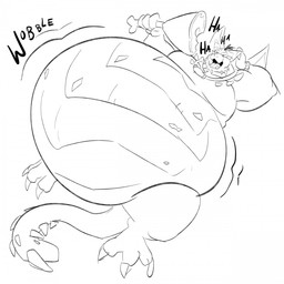 anthro belly big_belly bloated eating food horn huge_belly laugh lying male meat_on_bone obese obese_male on_back overweight overweight_male solo stuffing 13uckaroo activision mythology spyro_the_dragon magnus_(spyro) rescued_dragons_(spyro) dragon mythological_creature mythological_scalie scalie 1:1 hi_res monochrome