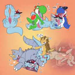 anal anal_canal anal_orgasm anal_penetration anal_vore animal_genitalia anus blush bodily_fluids clothing cum cum_in_ass cum_in_mouth cum_inside cum_on_ground cum_while_penetrated duo ejaculation eyewear genital_fluids genital_slit genitals group group_sex hands-free hat hat_in_ass headgear headwear internal internal_anal larger_sub leg_glider_position licking licking_inside long_tongue lucky_pierre male male/male male_penetrated male_penetrating male_penetrating_male oral orgasm partially_inside penetration penis presenting presenting_anus raised_leg red_clothing red_hat red_headwear rimming sex size_difference submissive sunglasses tapering_penis threesome tongue tongue_out trio vore argon_vile mario_bros nintendo pokemon super_mario_rpg_legend_of_the_seven_stars boshi generation_1_pokemon kobold pokemon_(species) rhydon sandslash scalie yoshi 1:1 2026 hi_res