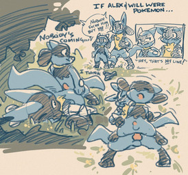 anal anal_penetration anthro anthro_on_anthro anthro_penetrated anthro_penetrating anthro_penetrating_anthro balls blue_balls blue_tail genitals knot lying male male/male male_penetrated male_penetrating male_penetrating_male on_front penetration penile penile_penetration penis penis_in_ass sex standing tail text young young_male harmarist nintendo pokemon canid canine generation_4_pokemon lucario mammal pokemon_(species) riolu 2025 english_text brother_(lore) brothers_(lore) sibling_(lore)