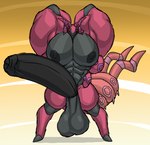 abs anthro areola balls biceps big_balls big_muscles big_pecs big_penis biped foreskin genitals half-closed_eyes half-erect huge_balls huge_muscles huge_pecs huge_penis humanoid_genitalia humanoid_penis hyper hyper_balls hyper_genitalia hyper_muscles hyper_penis looking_at_viewer male muscular muscular_anthro muscular_male narrowed_eyes nipples nude pecs penis simple_background solo standing parttimeyeen_(artist) nintendo pokemon generation_5_pokemon pokemon_(species) scolipede 2023 absurd_res digital_media_(artwork) hi_res