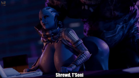 all_fours areola audible_ejaculation bent_over big_breasts big_butt bodily_fluids bodysuit bouncing_breasts bouncing_butt breasts butt butt_jiggle cleavage cleavage_cutout clothed clothing cum cum_inside cutout doggystyle duo female from_behind_position genital_fluids huge_breasts huge_butt huge_hips jiggle_physics jiggling male male/female moan nipples open_clothing partially_clothed rough_sex sex skimpy skimpy_dress skinsuit standing standing_doggystyle standing_sex thick_thighs tight_clothing wide_hips sfm-dh bioware electronic_arts mass_effect liara_t'soni alien asari humanoid yahg 16:9 3d_(artwork) 3d_animation animated digital_media_(artwork) hi_res high_framerate huge_filesize long_playtime sound voice_acted webm widescreen