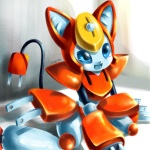 alternative_fashion blue_eyes cord cyberpop electrical_plug electrical_plug_tail feline_ears female happy j-fashion kneeling machine solo unusual_anatomy jiayi medabots peppercat robot 1:1 2009